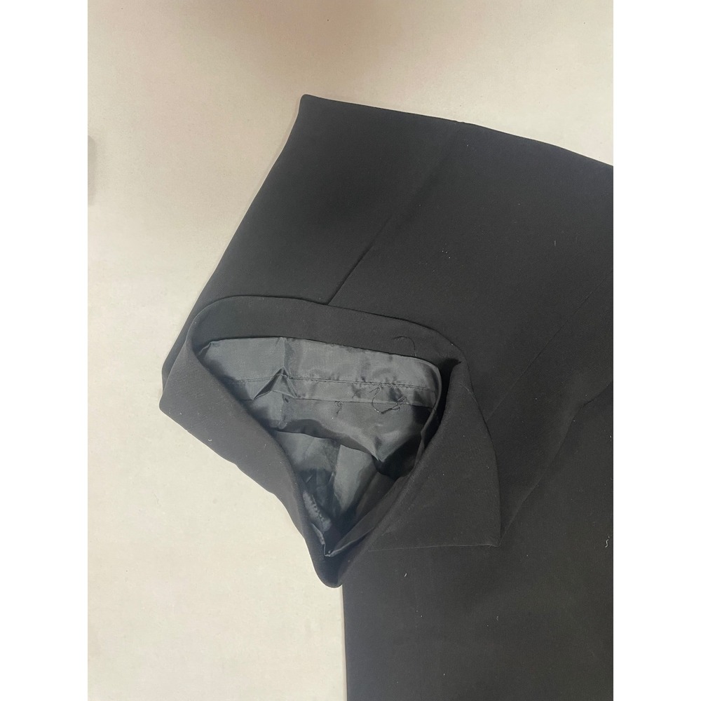 Kasper & Company ASL Black Pleated Dress Pants High Waist Straight Leg Size 8 - Picture 15 of 16